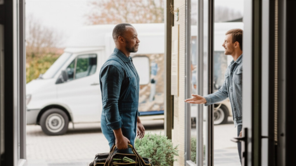 Professional appliance repair technician